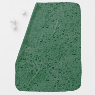 Green water droplets baby blanket
