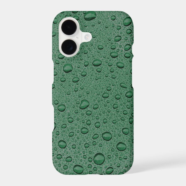 Green water droplets Case-Mate iPhone case (Back)