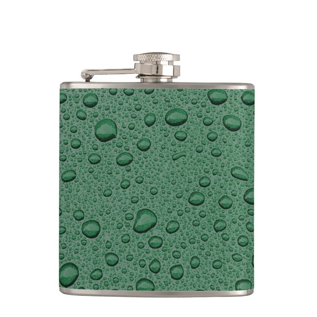 Green water droplets flask (Front)