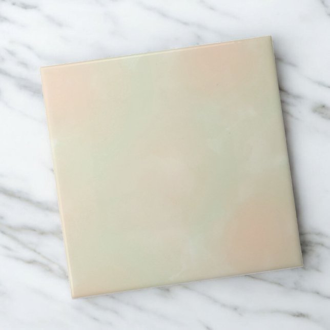 Green Watercolor Abstract Elegant Art  Ceramic Tile (Creator Uploaded)