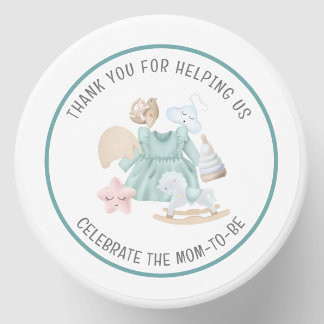 Green Watercolor Baby Girl Mini Candle Favors