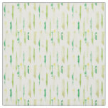 Green Watercolor Brush strokes Pattern Fabric