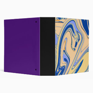 Green watercolor colorful glitter sparkle pattern 3 ring binder