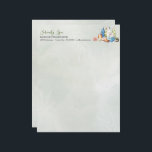 Green Watercolor Day Spa and Wellness Letterhead<br><div class="desc">Spa items including towels, lotions, candles, soaps, cucumber water, and more are displayed on this letterhead to create a relaxing mood. A soft green watercolor background with white leaf outlines adds to a calming touch making it a perfect stationery solution for a day spa, facialist, aesthetician, skincare specialist, wellness center,...</div>