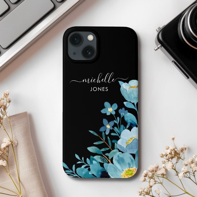 Green Watercolor Flowers Case-Mate iPhone Case (Creator Uploaded)
