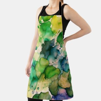 Green Watercolor Fusion 