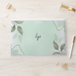 Green Watercolor Leaves,HP EliteBook X360 1040 G5/ HP Laptop Skin