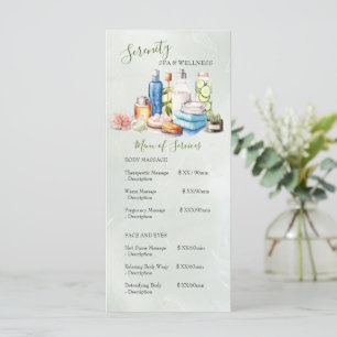 Green Watercolor Spa and Wellness Centre Price Menu