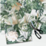 Green Watercolor Tropical Leaves Wrapping Paper