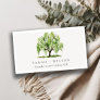 Green Watercolor Willow Tree Farm Wedding Website Business Card