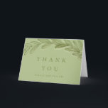 Green Watercolor Wreath Thank You Cards<br><div class="desc">Beautiful wedding thank you cards featuring a green watercolor wreath.</div>