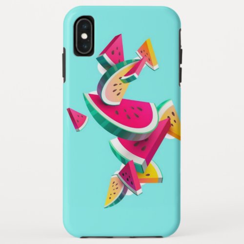 Green Watermelon Slice Custom design  iPhone XS Max Case