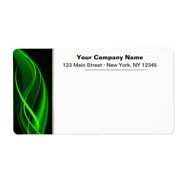 Green Wave Label (Front)