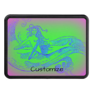 Green Wave Mermaid Thunder_Cove Hitch Cover