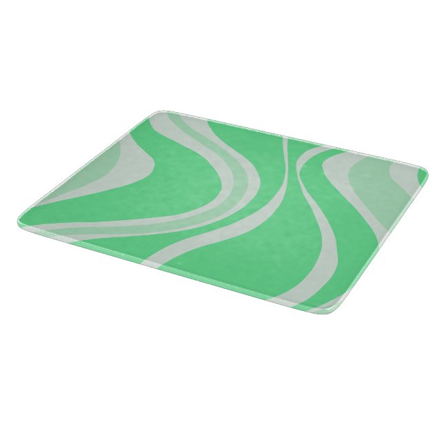 Green Waves Cutting Board (Corner)