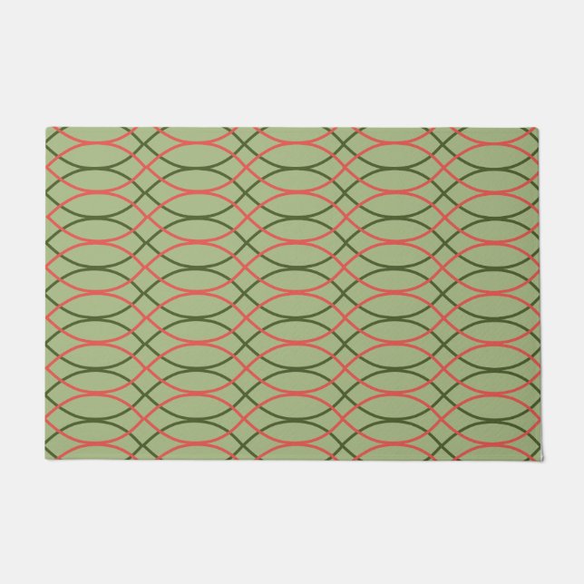 Green Waves  Doormat (Front)