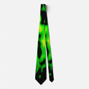 Green waves flow series 3 neck tie