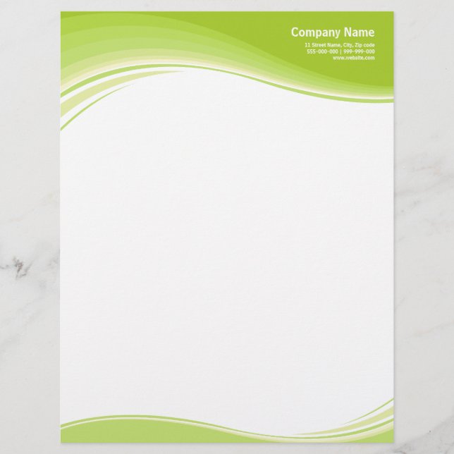 Green Waves letterhead (Front)