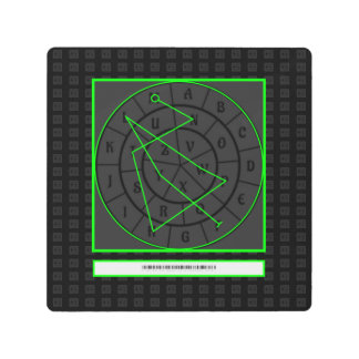Green Wealth Sigil #5 Metal Print