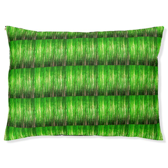 Green Weave Pet Bed (Front)