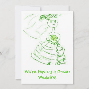 Green Wedding Invite