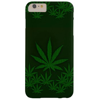 Green Weed Barely There iPhone 6 Plus Case