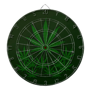 Green Weed Dartboard