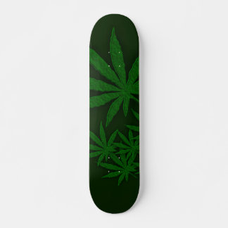 Green Weed Skateboard Deck