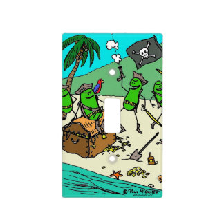 Green Weenii "Pirate Party" Light Switch Cover