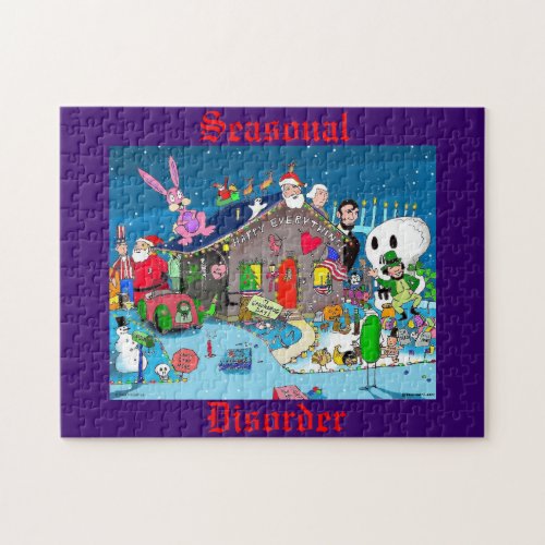 Green Weenii Seasonal Disorder Jigsaw Puzzle