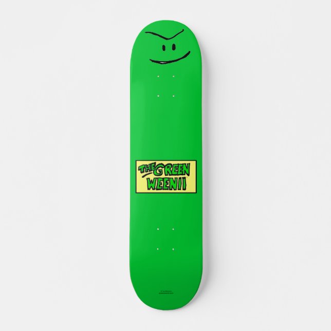 Green Weenii Skateboard Deck (Front)