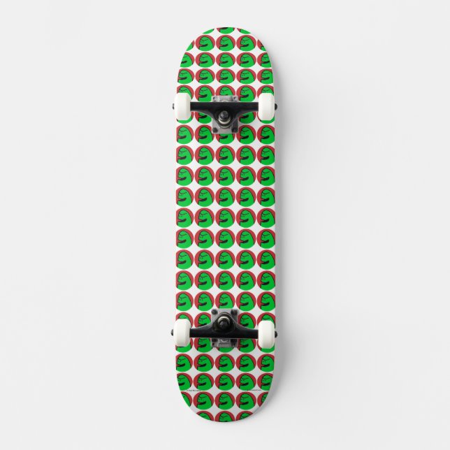 Green Weenii "Weenii Head" Skateboard (w/ Wheels) Deck (Front)