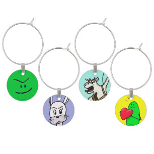 Green Weenii Wine Charms (Set 1)