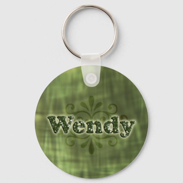 Green Wendy Keychain (Front)