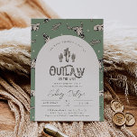 Green Western Baby Shower Invitation<br><div class="desc">Western Baby Shower Invitation.
Ready to be personalized by you!</div>