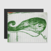 green whale drawing manga anime (Front/Back)