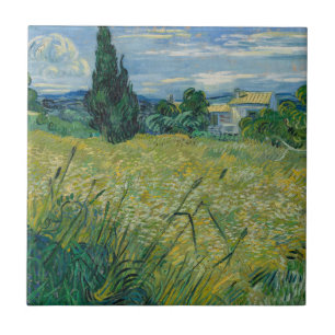 Green Wheat 1889 Ceramic Tile