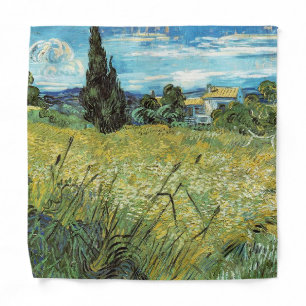 Green Wheat Field Vincent van Gogh Bandana