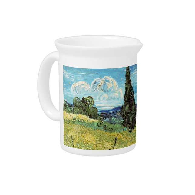 Green Wheat Field  Vincent van Gogh   Beverage Pitcher (Left)