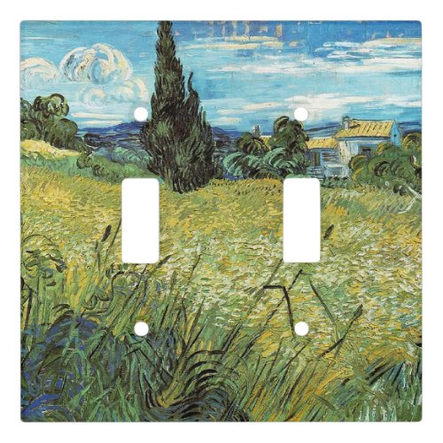 Green Wheat Field  Vincent van Gogh   Light Switch Cover