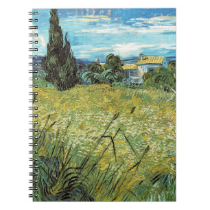 Green Wheat Field Vincent van Gogh Notebook