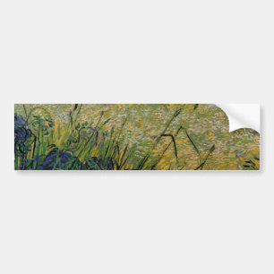 Green Wheat Field with Cypress by Van Gogh. Bumper Sticker