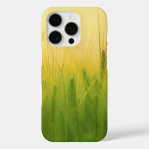 Green Wheat Field with Dusty Sky iPhone 16 Pro Case