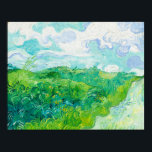 Green Wheat Fields, Auvers, 1890 by van Gogh Poster<br><div class="desc">Green Wheat Fields,  Auvers,  1890 by Vincent van Gogh</div>