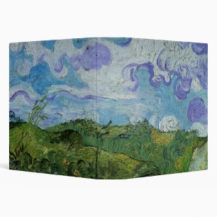 Green Wheat Fields by Vincent van Gogh 3 Ring Binder