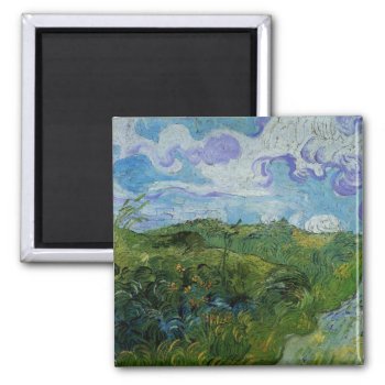 Green Wheat Fields By Vincent Van Gogh Magnet by VanGogh_Gallery at Zazzle