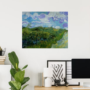 Green Wheat Fields by Vincent van Gogh Poster