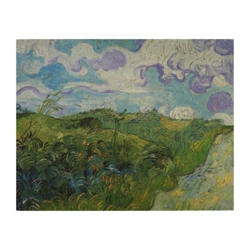 Green Wheat Fields by Vincent van Gogh Wood Wall Decor