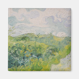 Green Wheat Fields - Van Gogh - c1889 Magnet