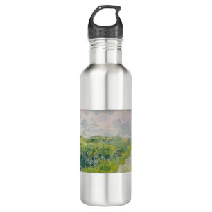 Green Wheat Fields - Van Gogh - c1889 Stainless Steel Water Bottle